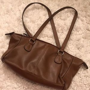 Brown leather bag